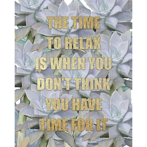 The Time to Relax White Modern Wood Framed Art Print by Kimberly, Allen