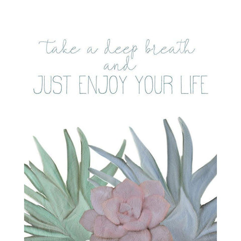 Enjoy your Life Black Modern Wood Framed Art Print by Kimberly, Allen