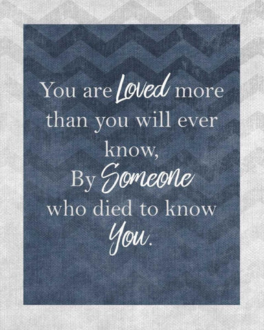 You are Loved Black Ornate Wood Framed Art Print with Double Matting by Allen, Kimberly