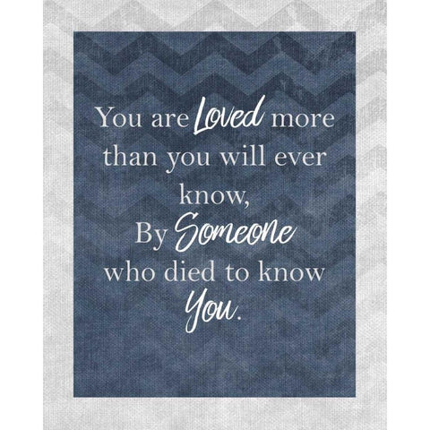 You are Loved Black Modern Wood Framed Art Print by Allen, Kimberly