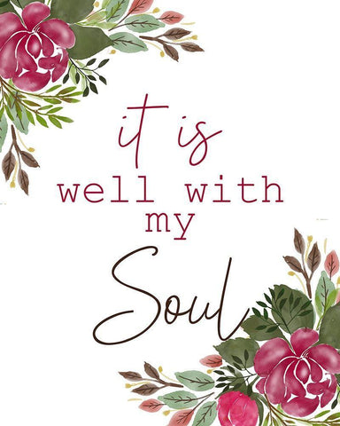My Soul Black Ornate Wood Framed Art Print with Double Matting by Kimberly, Allen