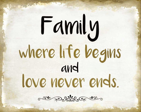 Family White Modern Wood Framed Art Print with Double Matting by Allen, Kimberly