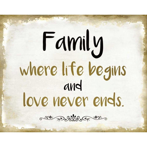 Family White Modern Wood Framed Art Print by Allen, Kimberly