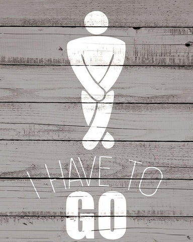 Have to Go 1 White Modern Wood Framed Art Print with Double Matting by Kimberly, Allen