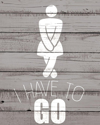 Have to Go 2 White Modern Wood Framed Art Print with Double Matting by Kimberly, Allen