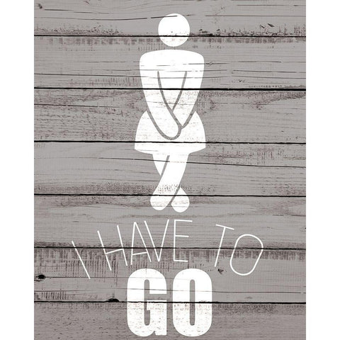 Have to Go 2 Black Modern Wood Framed Art Print by Kimberly, Allen