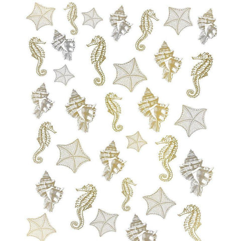 Azure Coastal 6 Gold Ornate Wood Framed Art Print with Double Matting by Kimberly, Allen