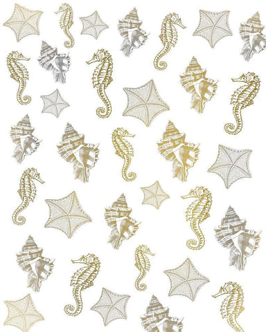 Azure Coastal 6 Black Ornate Wood Framed Art Print with Double Matting by Kimberly, Allen