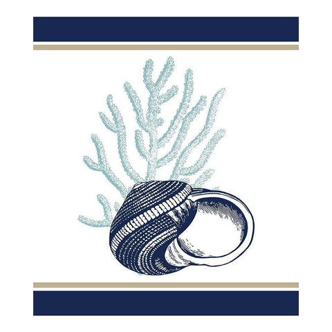 The Sea 2 Gold Ornate Wood Framed Art Print with Double Matting by Kimberly, Allen