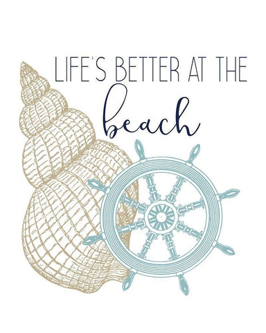 The Sea 3 Black Ornate Wood Framed Art Print with Double Matting by Kimberly, Allen