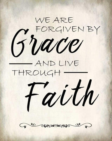 We are Forgiven 2 Black Ornate Wood Framed Art Print with Double Matting by Allen, Kimberly