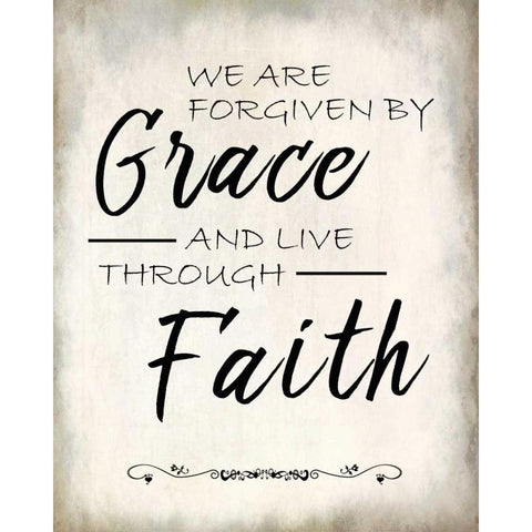 We are Forgiven 2 Black Modern Wood Framed Art Print by Allen, Kimberly
