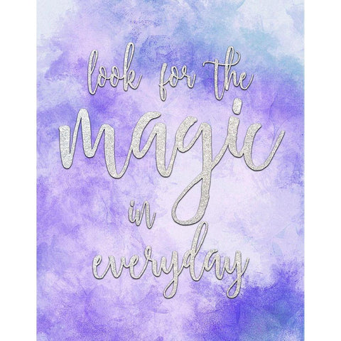 Look for the Magic Black Modern Wood Framed Art Print with Double Matting by Kimberly, Allen