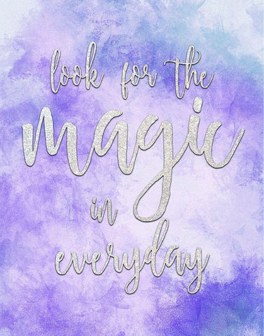 Look for the Magic White Modern Wood Framed Art Print with Double Matting by Kimberly, Allen