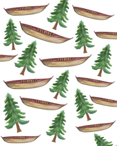 Exploring 4 White Modern Wood Framed Art Print with Double Matting by Kimberly, Allen