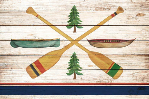 Exploring 7 White Modern Wood Framed Art Print with Double Matting by Allen, Kimberly