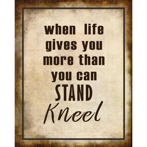 Kneel Black Modern Wood Framed Art Print by Allen, Kimberly