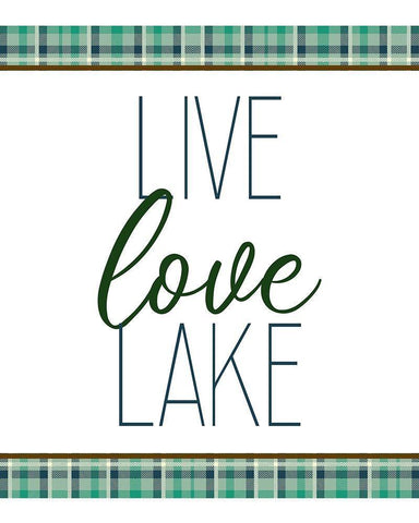 To the Lake 2 White Modern Wood Framed Art Print with Double Matting by Kimberly, Allen