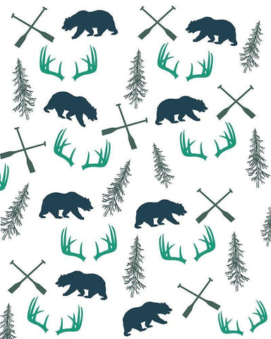 Woodland Retreat 3 Black Ornate Wood Framed Art Print with Double Matting by Kimberly, Allen