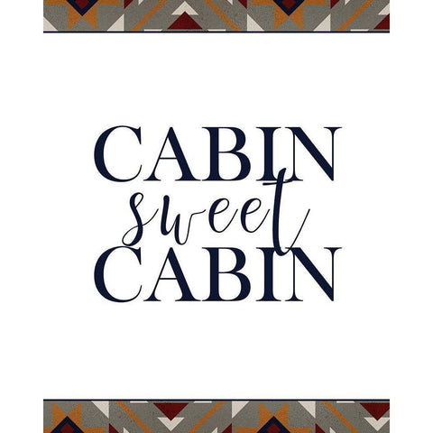 Cabin Sweet Cabin Black Modern Wood Framed Art Print by Kimberly, Allen