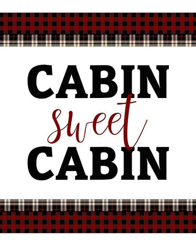 Sweet Cabin 2 White Modern Wood Framed Art Print with Double Matting by Kimberly, Allen