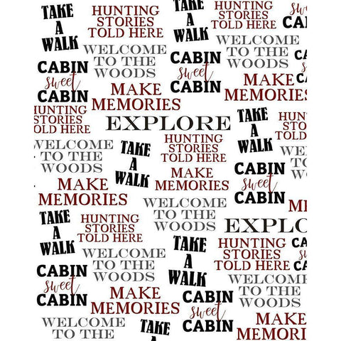 Sweet Cabin 4 Black Modern Wood Framed Art Print by Kimberly, Allen