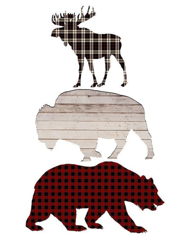 Sweet Cabin 6 White Modern Wood Framed Art Print with Double Matting by Kimberly, Allen