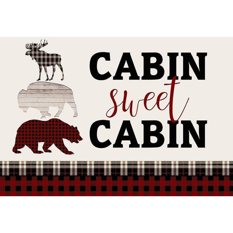 Sweet Cabin 7 White Modern Wood Framed Art Print by Kimberly, Allen