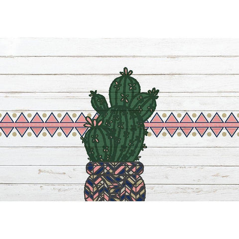 Cactus Love Gold Ornate Wood Framed Art Print with Double Matting by Kimberly, Allen