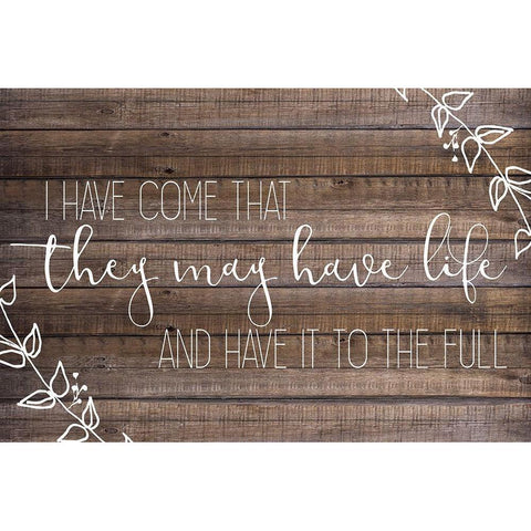 I Have Come Black Modern Wood Framed Art Print with Double Matting by Kimberly, Allen