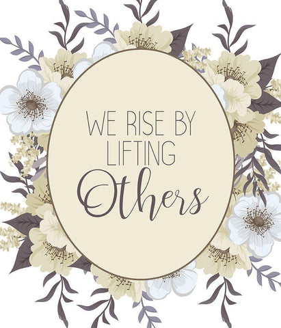 We Rise Black Ornate Wood Framed Art Print with Double Matting by Kimberly, Allen