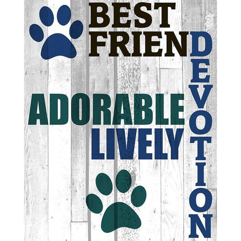 Pets Are 2 Black Modern Wood Framed Art Print with Double Matting by Kimberly, Allen