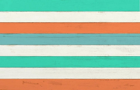 Beach Camping B White Modern Wood Framed Art Print with Double Matting by Kimberly, Allen