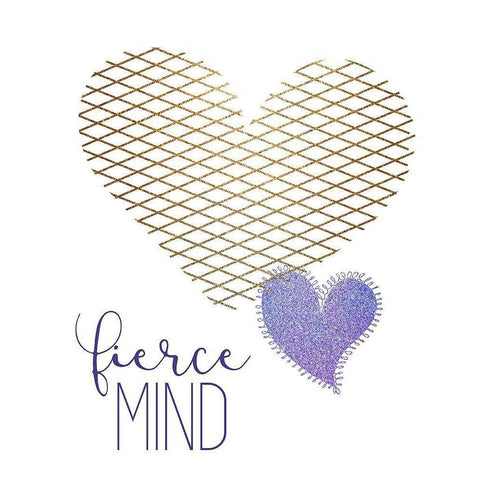 Kind Heart 2 Black Modern Wood Framed Art Print with Double Matting by Allen, Kimberly