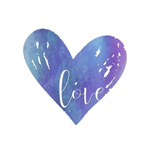 Watercolor Love 2 Black Modern Wood Framed Art Print by Allen, Kimberly