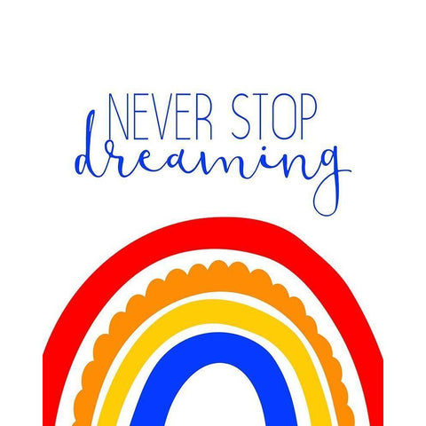 Never Stop Dreaming 1 Gold Ornate Wood Framed Art Print with Double Matting by Allen, Kimberly