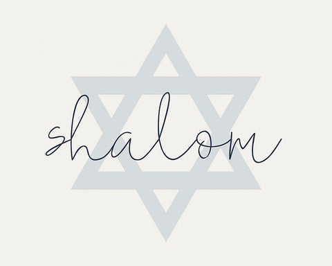 Shalom Black Ornate Wood Framed Art Print with Double Matting by Allen, Kimberly