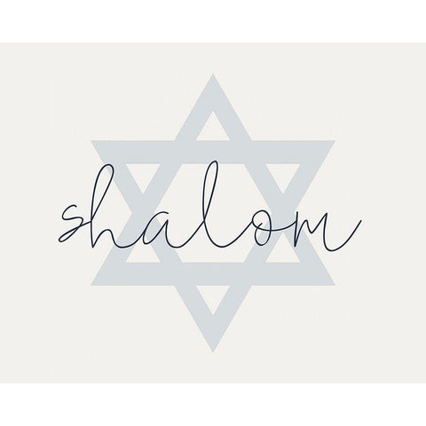 Shalom Black Modern Wood Framed Art Print with Double Matting by Allen, Kimberly