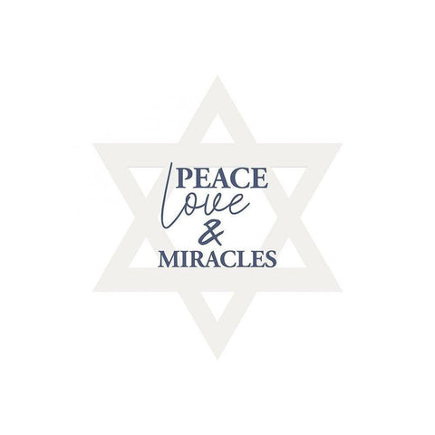Peace and Love White Modern Wood Framed Art Print by Allen, Kimberly