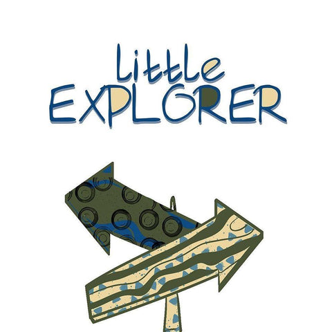 Little Explorer 3 Black Modern Wood Framed Art Print with Double Matting by Allen, Kimberly