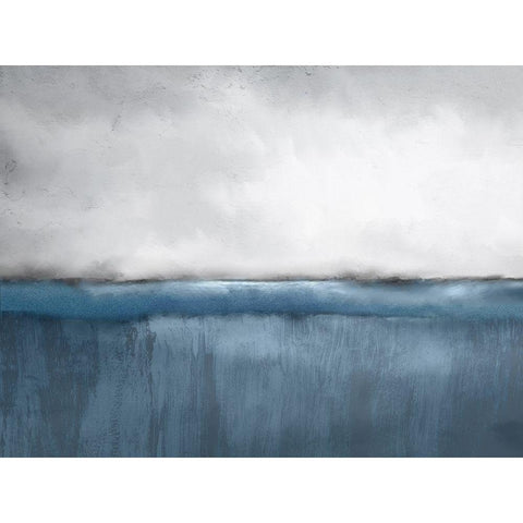Into The Blue Black Modern Wood Framed Art Print with Double Matting by Allen, Kimberly
