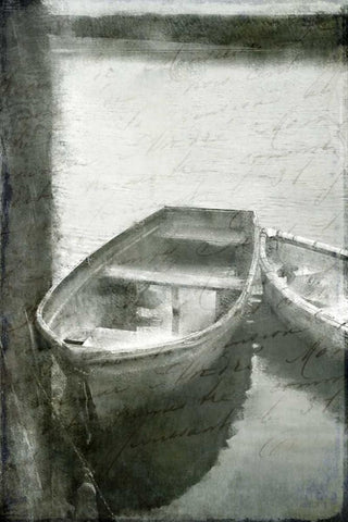 On the Water Black Ornate Wood Framed Art Print with Double Matting by Allen, Kimberly