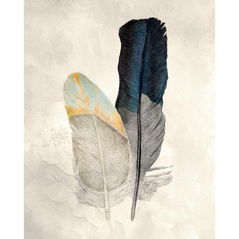 Two of a Kind 1 v2 Gold Ornate Wood Framed Art Print with Double Matting by Allen, Kimberly