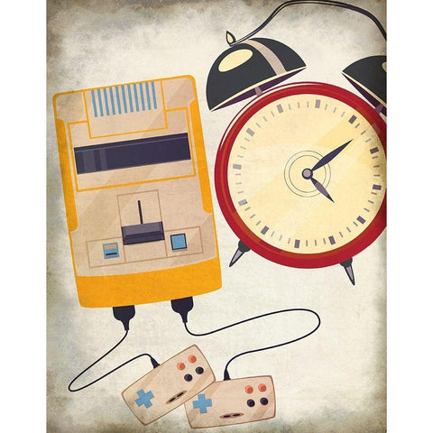 Retro 3 Gold Ornate Wood Framed Art Print with Double Matting by Allen, Kimberly