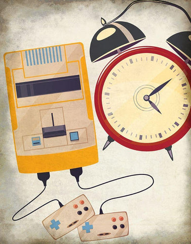 Retro 3 White Modern Wood Framed Art Print with Double Matting by Allen, Kimberly