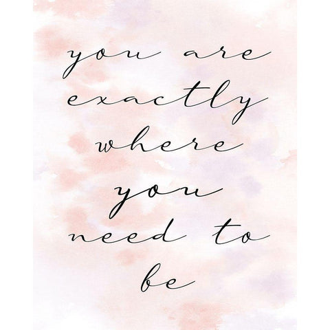 You are Exactly White Modern Wood Framed Art Print by Allen, Kimberly