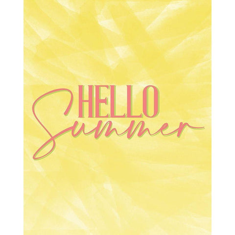 Hello Summer 2 Gold Ornate Wood Framed Art Print with Double Matting by Allen, Kimberly