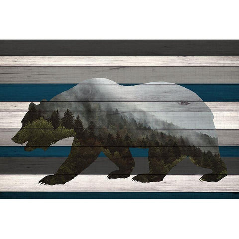 Bear Mountain Range White Modern Wood Framed Art Print by Allen, Kimberly