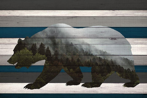 Bear Mountain Range Black Ornate Wood Framed Art Print with Double Matting by Allen, Kimberly