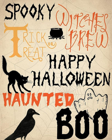 Spooky White Modern Wood Framed Art Print with Double Matting by Allen, Kimberly